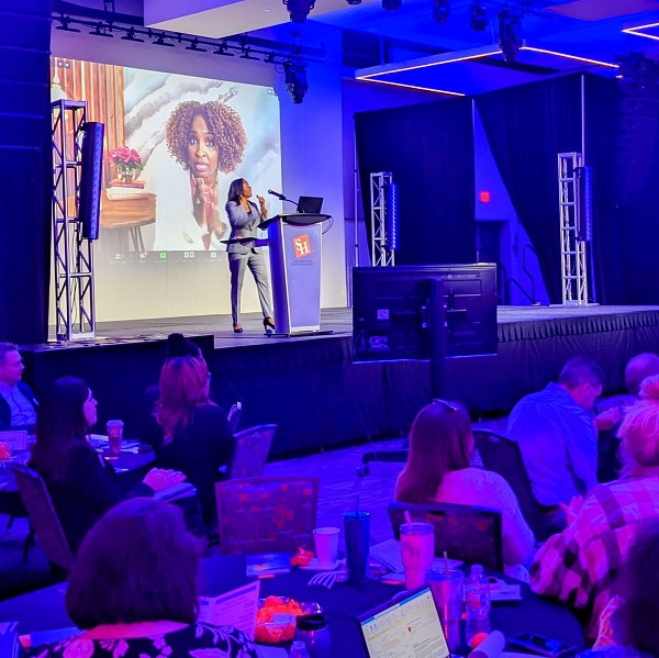 SHSU Burnout conference stage